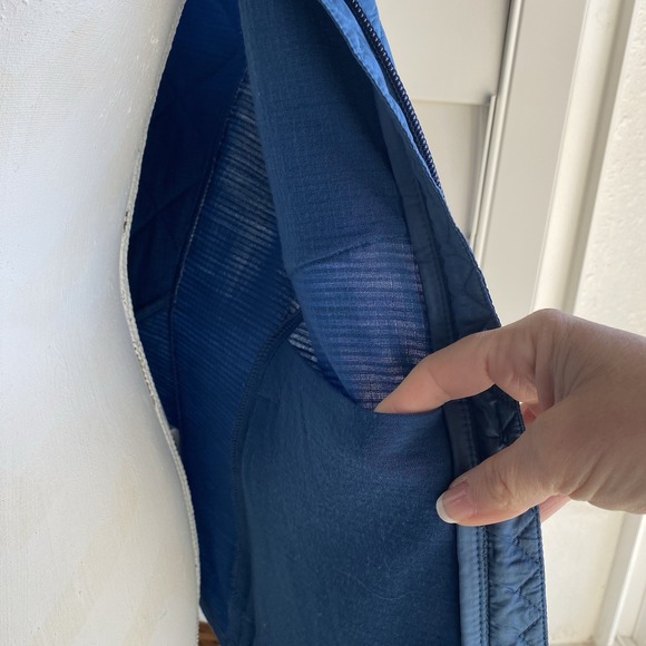 ICEBREAKER MerinoLOFT Ellipse Full Zip Vest Women M Blue Midweight Merino EUC - Picture 7 of 13